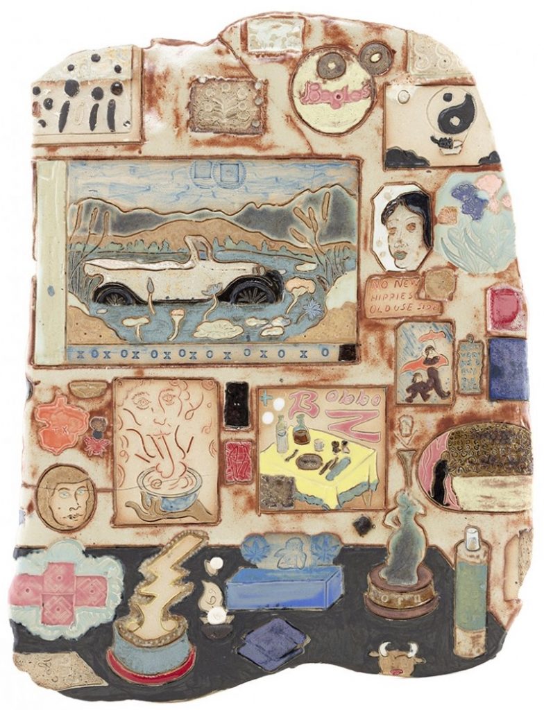 Kevin McNamee-Tweed Use Side Door, 2020 Glazed ceramic 15 3/8 x 11 3/4 inches (39.1 x 29.8 cm)