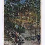 Stipan Tadić. <em>Columbus Park</em>, 2020. Watercolor and gouache on paper, 14 x 10 inches (35.6 x 25.4 cm)