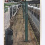 Stipan Tadić. <em>Empty Subway</em>, 2020. Watercolor and gouache on paper, 14 x 10 inches (35.6 x 25.4 cm)