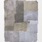 Aryana Minai. <em>The Weight Above an Arch</em>, 2020. Dyed handmade paper, 51 x 41 inches (129.5 x 104.1 cm)