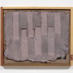 Aryana Minai. <em>Echo III</em>, 2020. Dyed handmade paper in artist frame, 16 x 19 1/2 inches (40.6 x 49.5 cm)