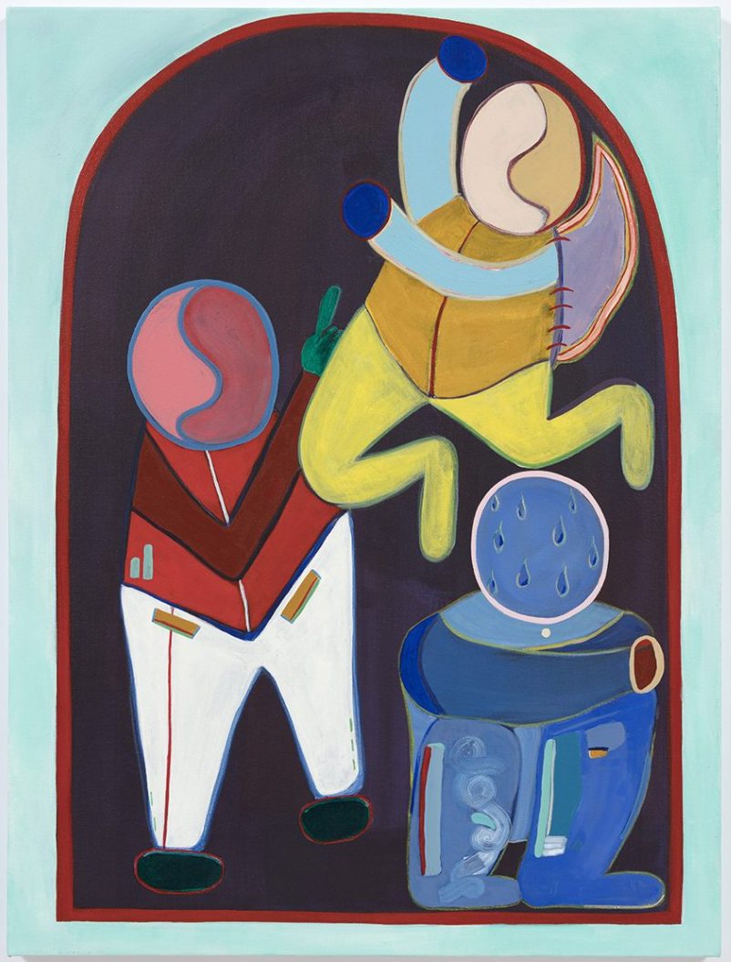 Gabby Rosenberg. <i>(e)motions</i>, 2020. Acrylic on canvas, 40 x 30 inches (101.6 x 76.2 cm)