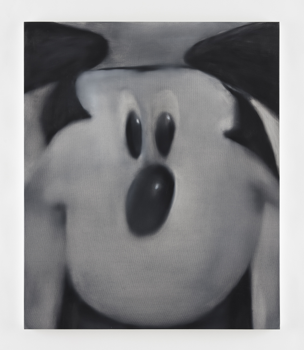 Jingze Du. <em>Mickey 2</em>, 2020. Oil on canvas, 47 1/4 x 39 3/8 inches (120 x 100 cm)