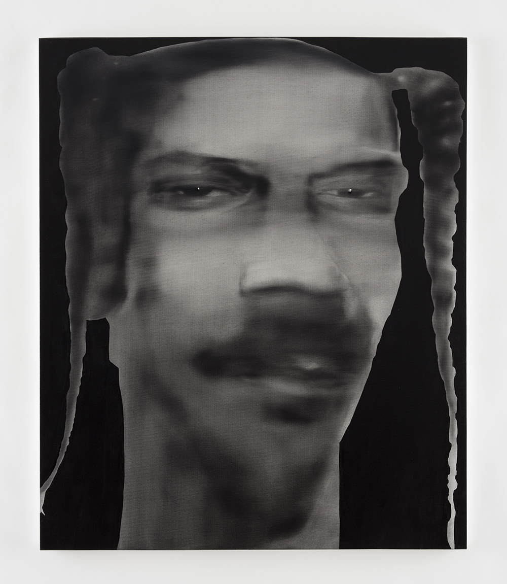 Jingze Du. <em>Snoop</em>, 2020. Oil on canvas, 47 1/4 x 39 3/8 inches (120 x 100 cm)