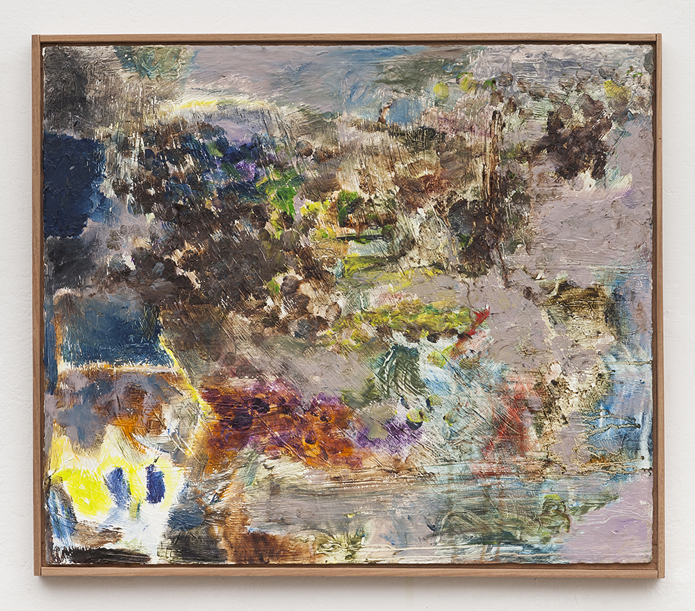 Joaquín Boz. <em>Untitled</em>, 2020. Oil on panel in artist's frame, 17 7/8 x 20 3/4 inches (45.5 x 52.6 cm)