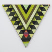 Paolo Arao. <em>Sage</em>, 2020. Sewn cotton, denim, corduroy, canvas and handwoven fibers on shaped wood support, 19 3/4 x 22 inches (50.2 x 55.9 cm) thumbnail