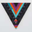 Paolo Arao. <em>Seer</em>, 2020. Sewn cotton, denim, corduroy, canvas and handwoven fibers on shaped wood support, 19 3/4 x 22 inches (50.2 x 55.9 cm) thumbnail