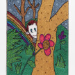 Benjamin Cabral. <em>New Friends (Never Spring)</em>, 2020. Rhinestones, faux pearls and beads on acrylic painted wood panel, 48 x 36 inches (121.9 x 91.4 cm) thumbnail