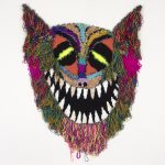Hannah Epstein. <em>Bat Boy II</em>, 2020. Wool, acrylic, polyester, cotton and burlap, 48 x 38 inches (121.9 x 96.5 cm)