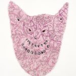 Hannah Epstein. <em>Jeffrey</em>, 2020. Wool, acrylic, cotton and burlap, 34 x 26 inches (86.4 x 66 cm)