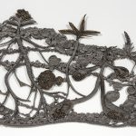 Kate Klingbeil. <em>Show Me Your Garden And I Shall See What You Are</em>, 2020. Cast iron and brass, 38 x 53 x 1 inches (96.5 x 134.6 x 2.5 cm)