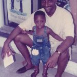 Richard and his father in Lagos, 1993