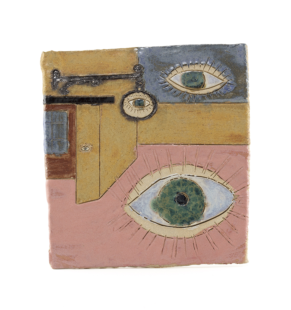 Kevin McNamee-Tweed. <em>I, I, I, I</em>, 2019. Glazed ceramic, 7 x 6 1/2 inches (17.8 x 16.5 cm)