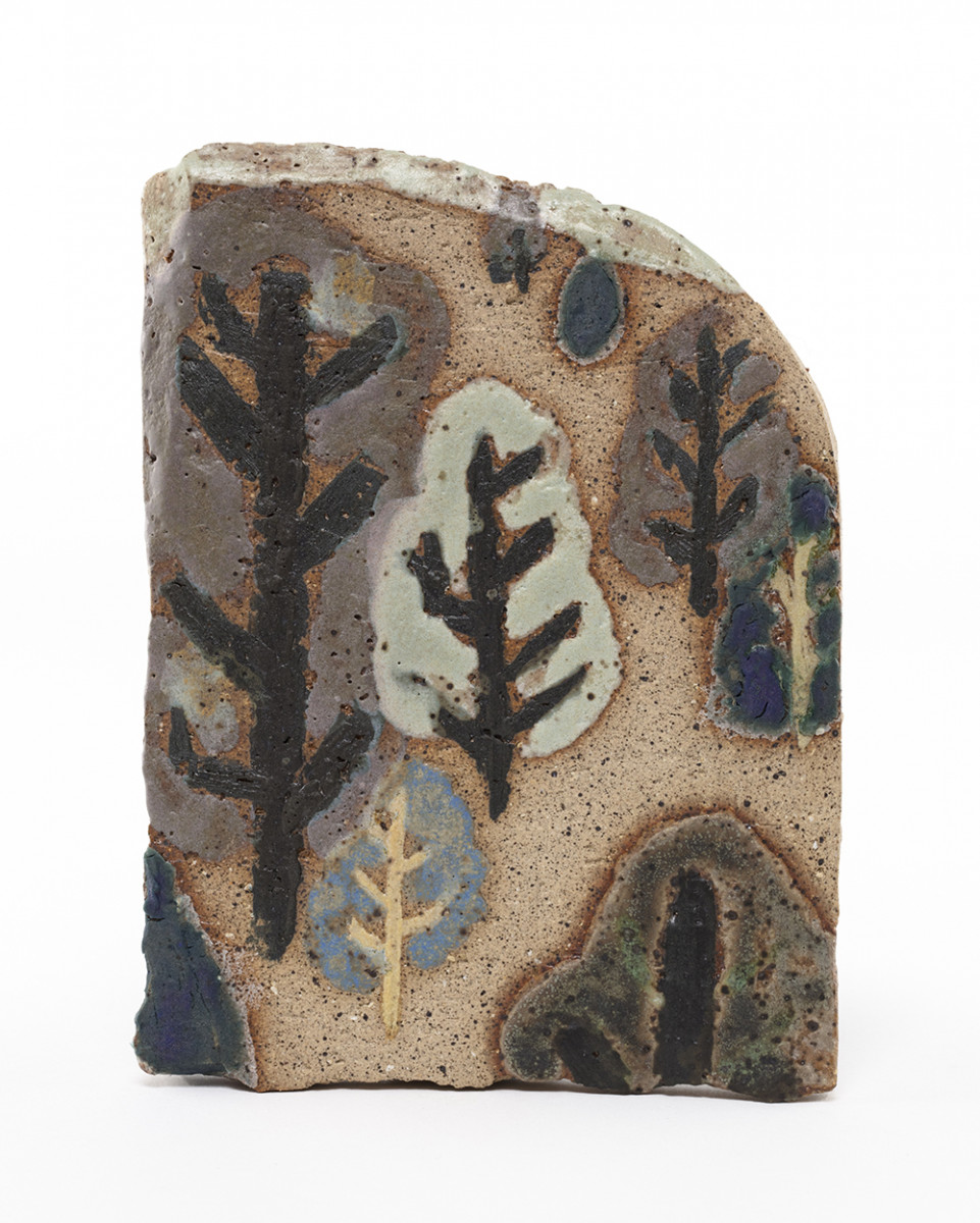 Kevin McNamee-Tweed. <em>Trees</em>, 2020. Glazed ceramic, 5  1/4 x 3 3/4 inches (13.3 x 9.5 cm)