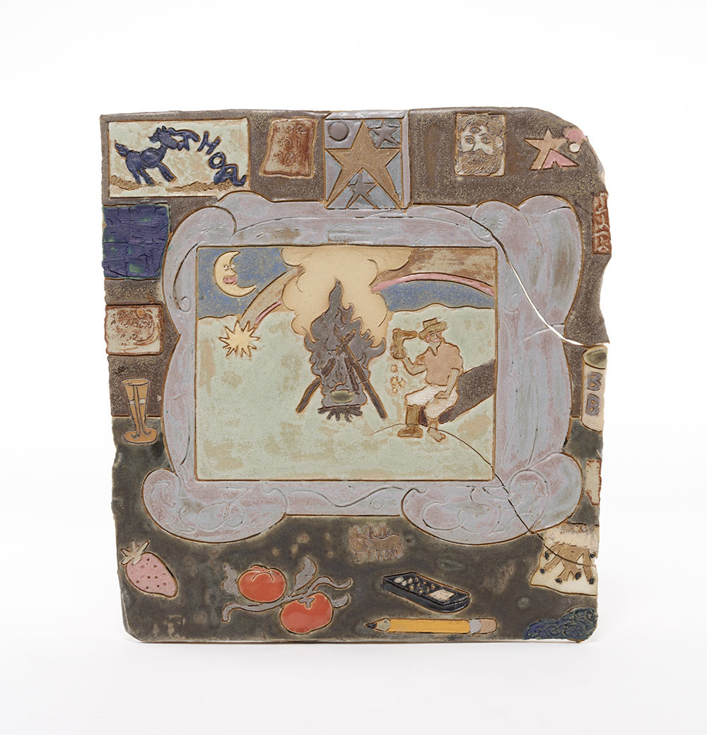 Kevin McNamee-Tweed. <em>Stardust</em>, 2020. Glazed ceramic, 11 1/4 x 10 3/4 inches (28.6 x 27.3 cm)
