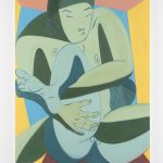 Mark Yang. <em>Reverse Single Leg</em>, 2019 Oil on canvas 75 x 60 inches (190.5 x 152.4 cm)