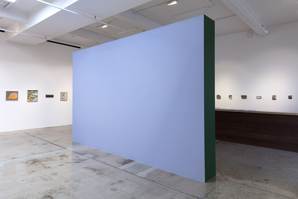 Kevin McNamee-Tweed. <em>Camera painting</em>, 2021. Latex on drywall, 120 x 193 3/4 x 18 1/4 inches (304.8 x 492.1 x 46.4 cm)