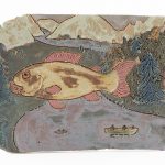 Kevin McNamee-Tweed. <em>River Fish</em>, 2021. Glazed ceramic, 5 1/2 x 7 inches (14 x 17.8 cm)