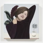 Paige Jiyoung Moon. <em>Sol</em>, 2018. Acrylic on canvas, 12 x 12 inches (30.5 x 30.5 cm)