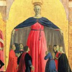 Piero della Francesca. <em>Polyptych of the Misericordia; The Madonna of Mercy</em>, 1444-1465. Tempera on panel, 107 1/2 x 130 inches (273 x 330 cm) (main panel)