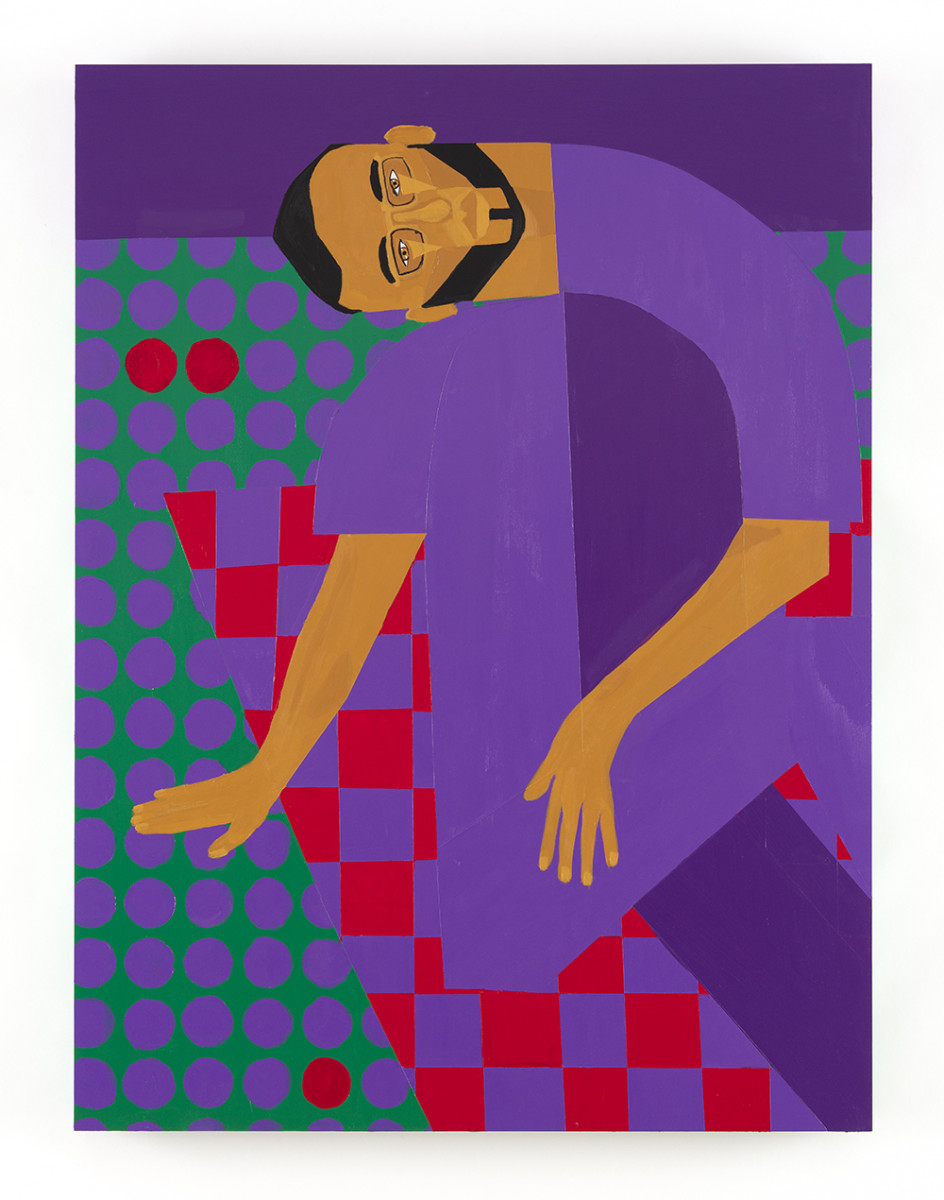 Jon Key. <em>Wael (Chosen Family No. 6)</em>, 2021. Acrylic on panel, 40 x 30 inches (101.6 x 76.2 cm)