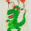 Camilo Restrepo. <em>Pablito</em>, 2021. Water-soluble wax pastel, ink, tape and saliva on paper 11 3/4 x 8 1/4 inches (29.8 x 21 cm) thumbnail