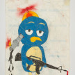 Camilo Restrepo. <em>Pablo Beltràn</em>, 2021. Water-soluble wax pastel, ink, tape and saliva on paper 11 3/4 x 8 1/4 inches (29.8 x 21 cm) thumbnail