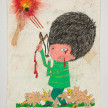 Camilo Restrepo. <em>Argemiro</em>, 2021. Water-soluble wax pastel, ink, tape and saliva on paper 11 3/4 x 8 1/4 inches (29.8 x 21 cm) thumbnail