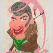 Camilo Restrepo. <em>Pocho</em>, 2021. Water-soluble wax pastel, ink, tape and saliva on paper 11 3/4 x 8 1/4 inches (29.8 x 21 cm) thumbnail