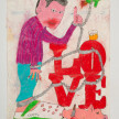 Camilo Restrepo. <em>Fritanga</em>, 2021. Water-soluble wax pastel, ink, tape and saliva on paper 11 3/4 x 8 1/4 inches (29.8 x 21 cm) thumbnail