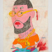 Camilo Restrepo. <em>Farruco</em>, 2021. Water-soluble wax pastel, ink, tape and saliva on paper 11 3/4 x 8 1/4 inches (29.8 x 21 cm) thumbnail