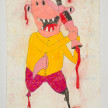 Camilo Restrepo. <em>Marcos Pacìfico</em>, 2021. Water-soluble wax pastel, ink, tape and saliva on paper 11 3/4 x 8 1/4 inches (29.8 x 21 cm) thumbnail
