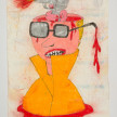 Camilo Restrepo. <em>Mente</em>, 2021. Water-soluble wax pastel, ink, tape and saliva on paper 11 3/4 x 8 1/4 inches (29.8 x 21 cm) thumbnail