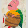 Camilo Restrepo. <em>Edward</em>, 2021. Water-soluble wax pastel, ink, tape and saliva on paper 11 3/4 x 8 1/4 inches (29.8 x 21 cm) thumbnail