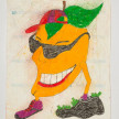 Camilo Restrepo. <em>Manguito</em>, 2021. Water-soluble wax pastel, ink, tape and saliva on paper 11 3/4 x 8 1/4 inches (29.8 x 21 cm) thumbnail