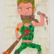 Camilo Restrepo. <em>Martìn Correa</em>, 2021. Water-soluble wax pastel, ink, tape and saliva on paper 11 3/4 x 8 1/4 inches (29.8 x 21 cm) thumbnail