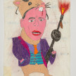 Camilo Restrepo. <em>Abohàmster</em>, 2021. Water-soluble wax pastel, ink, tape and saliva on paper 11 3/4 x 8 1/4 inches (29.8 x 21 cm) thumbnail