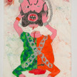Camilo Restrepo. <em>Chang</em>, 2021. Water-soluble wax pastel, ink, tape and saliva on paper 11 3/4 x 8 1/4 inches (29.8 x 21 cm) thumbnail