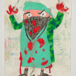 Camilo Restrepo. <em>Mauricio Jaramillo</em>, 2021. Water-soluble wax pastel, ink, tape and saliva on paper 11 3/4 x 8 1/4 inches (29.8 x 21 cm) thumbnail