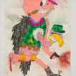 Camilo Restrepo. <em>Còndor</em>, 2021. Water-soluble wax pastel, ink, tape and saliva on paper 11 3/4 x 8 1/4 inches (29.8 x 21 cm) thumbnail