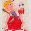 Camilo Restrepo. <em>Charly</em>, 2021. Water-soluble wax pastel, ink, tape and saliva on paper 11 3/4 x 8 1/4 inches (29.8 x 21 cm) thumbnail