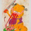 Camilo Restrepo. <em>Gato</em>, 2021. Water-soluble wax pastel, ink, tape and saliva on paper 11 3/4 x 8 1/4 inches (29.8 x 21 cm) thumbnail