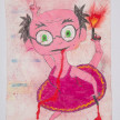 Camilo Restrepo. <em>Yeyè</em>, 2021. Water-soluble wax pastel, ink, tape and saliva on paper 11 3/4 x 8 1/4 inches (29.8 x 21 cm) thumbnail