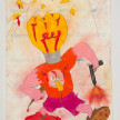 Camilo Restrepo. <em>Bombillo</em>, 2021. Water-soluble wax pastel, ink, tape and saliva on paper 11 3/4 x 8 1/4 inches (29.8 x 21 cm) thumbnail