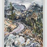 Maria Calandra.<em>Tioga Pass</em>, 2021. Acrylic on canvas over panel, 24 x 18 inches (61 x 45.7 cm)
