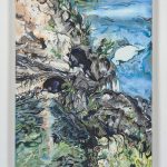 Maria Calandra. <em>Grotta DiSperlonga (Italy)</em>, 2021. Acrylic on canvas over panel, 24 x 18 inches (61 x 45.7 cm)