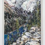 Maria Calandra. <em>Mack Lake (Sierra National Forest)</em>, 2021. Acrylic on canvas over panel, 24 x 18 inches (61 x 45.7 cm)
