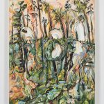 Maria Calandra. <em>Crystal Springs Preserve</em>, 2021. Acrylic on canvas over panel, 24 x 18 inches (61 x 45.7 cm)