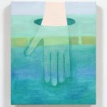 Ellie MacGarry. <em>Reach in</em>, 2021. Oil on canvas, 12 x 10 inches (30.5 x 25.4 cm)
