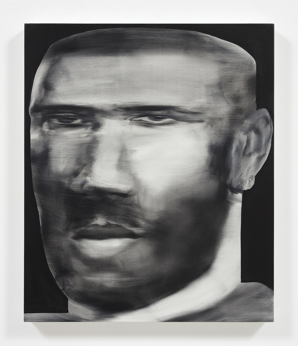 Jingze Du. <em>Frank</em>, 2021. Oil on canvas, 23 3/4 x 19 3/4 inches (60.3 x 50.2 cm)